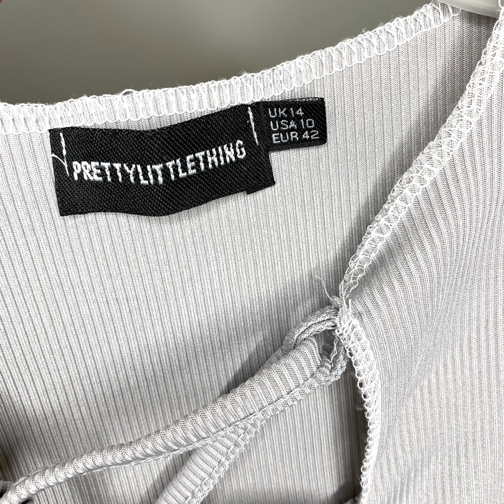 Gray Pretty Little Thing string dress